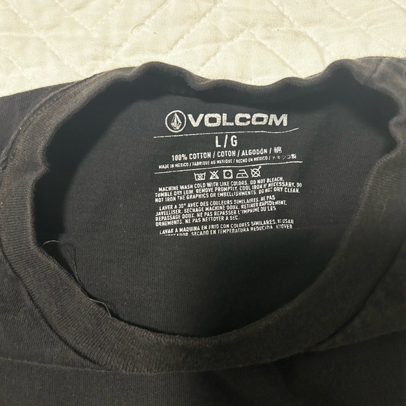 Men’s long sleeve T-shirt, Volcom, black, use, large, volco - Picture 4 of 5